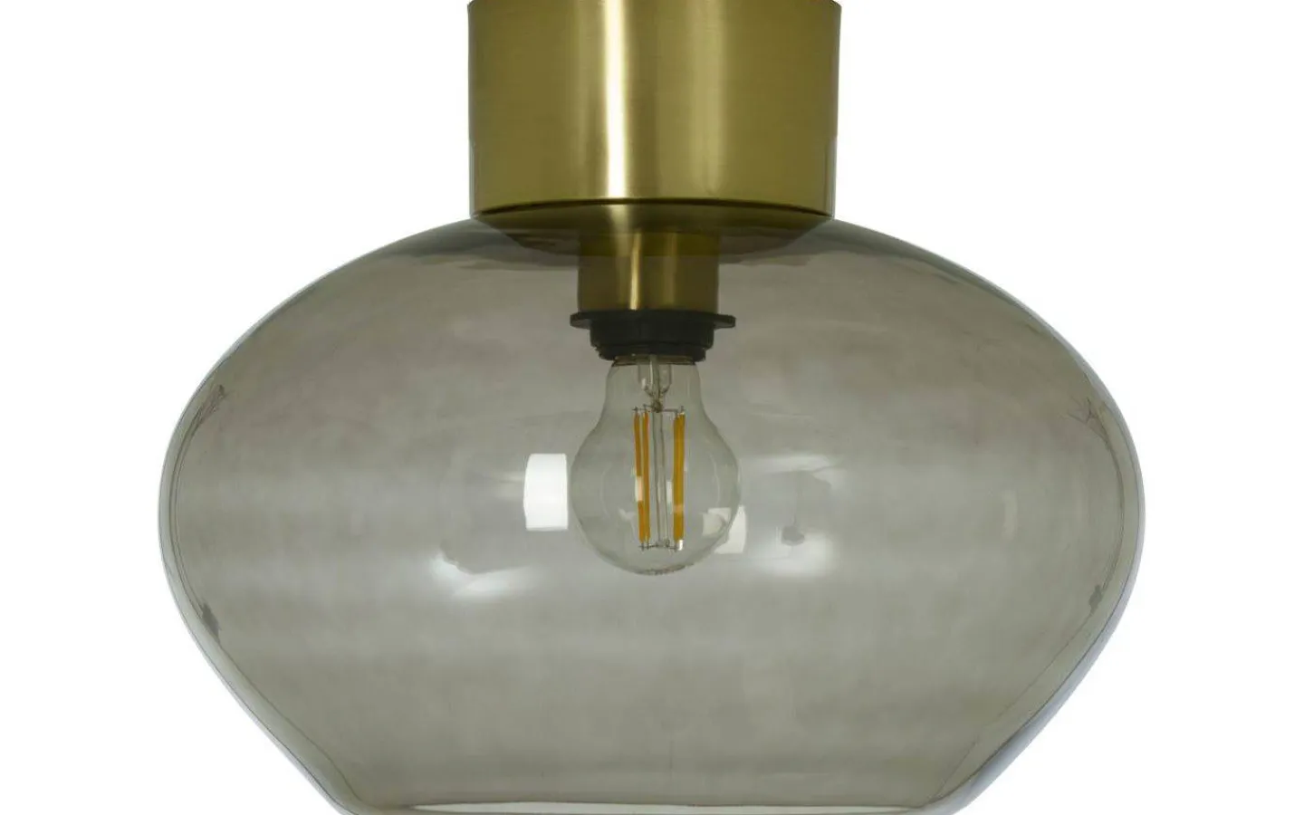 Aneta Bell Plafond 35cm Matt Mässing/Rök* Plafonder