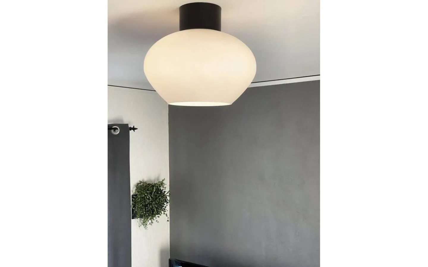 Aneta Bell Plafond 35cm Svart/Vit* Plafonder