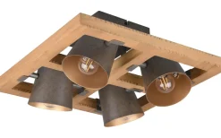 Bell Plafond 4-delad E14 antik stål