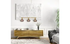 Avlånga Taklampor<Aneta Bell Taklampa 70cm Matt Mässing/Rök