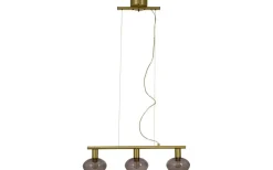 Avlånga Taklampor<Aneta Bell Taklampa 70cm Matt Mässing/Rök