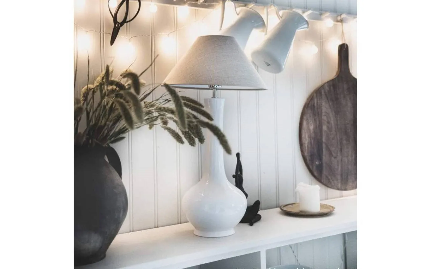 Vardagsrum|Sovrum<Hallbergs Bella Lampfot 50cm Vit