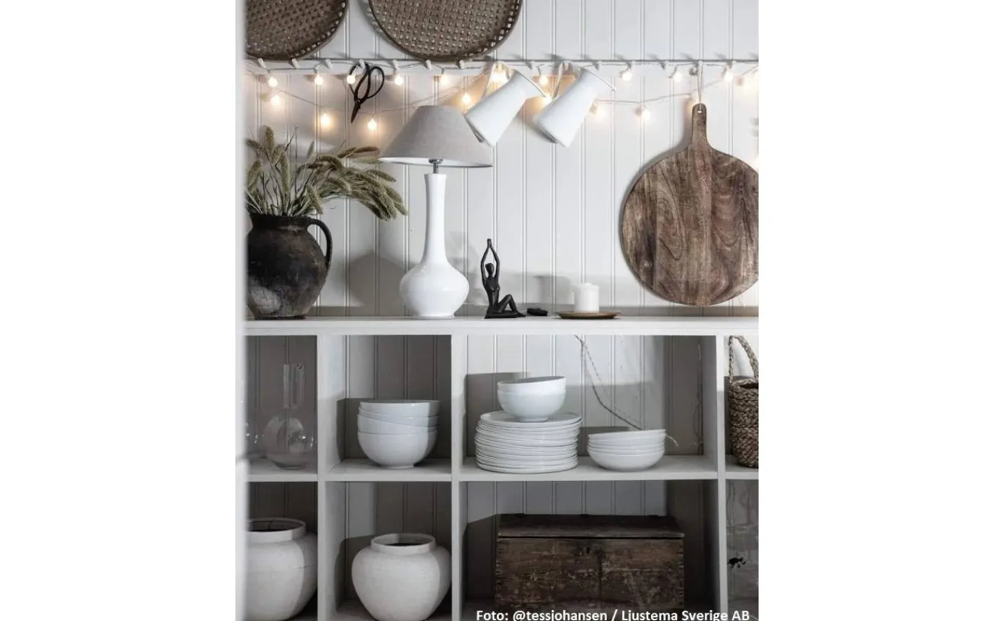 Vardagsrum|Sovrum<Hallbergs Bella Lampfot 50cm Vit