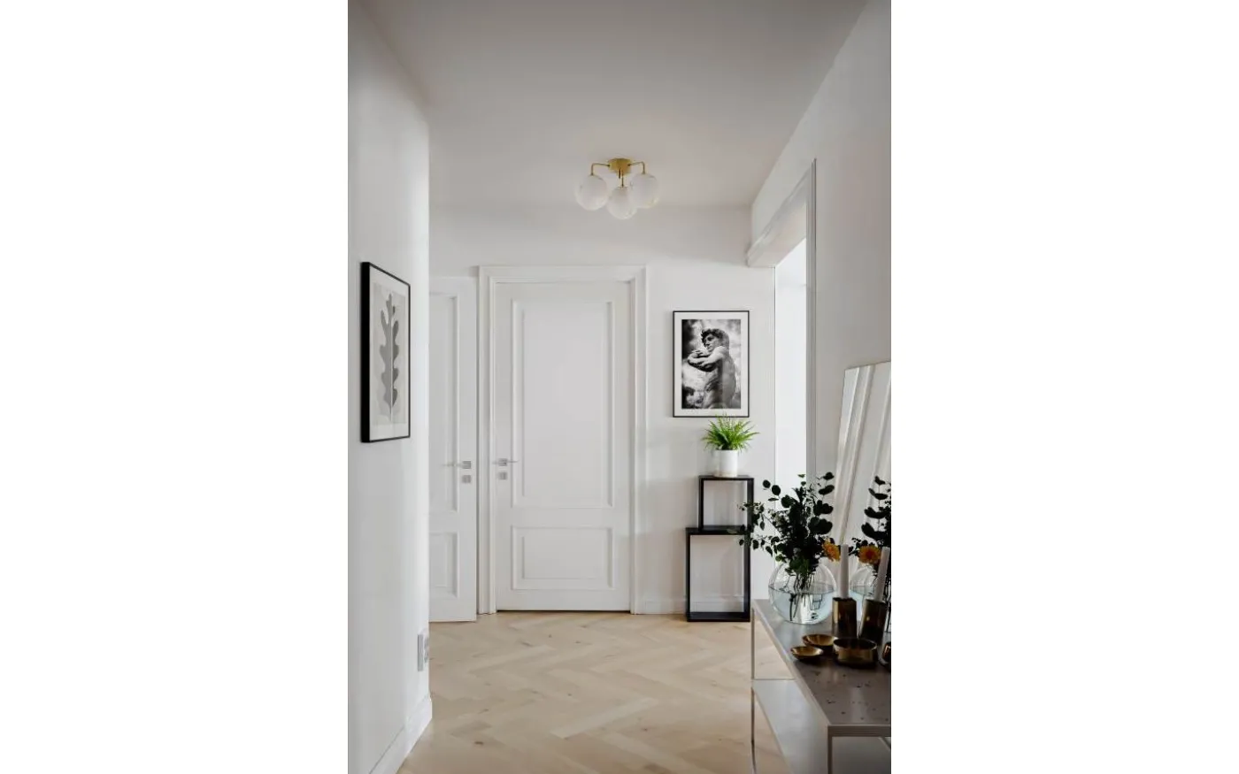 Bellagio Plafond 50cm Mässing/Vit