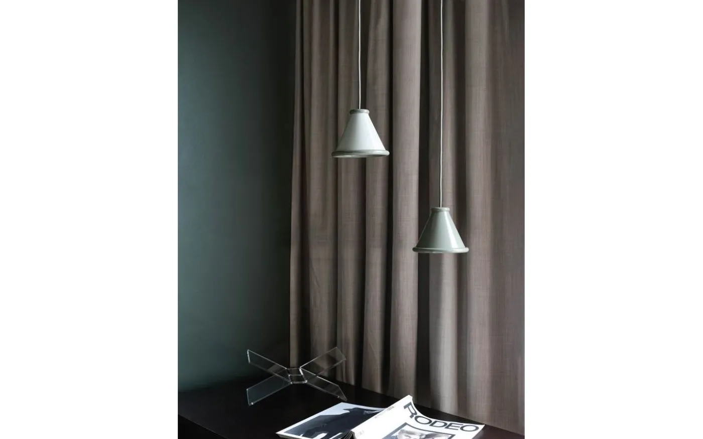 Belle Fönsterlampa Ø15cm Pepple Grey/Moss Grey