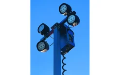 Malmbergs Belysningsmast 4x100W, 5,5m, batteridrift* Allmänbelysning|Led Strålkastare