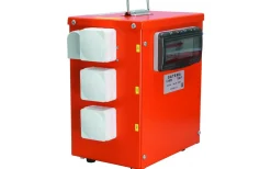 Belysningstrafo, 230/48V AC, 1500VA, 3 x plint med ur