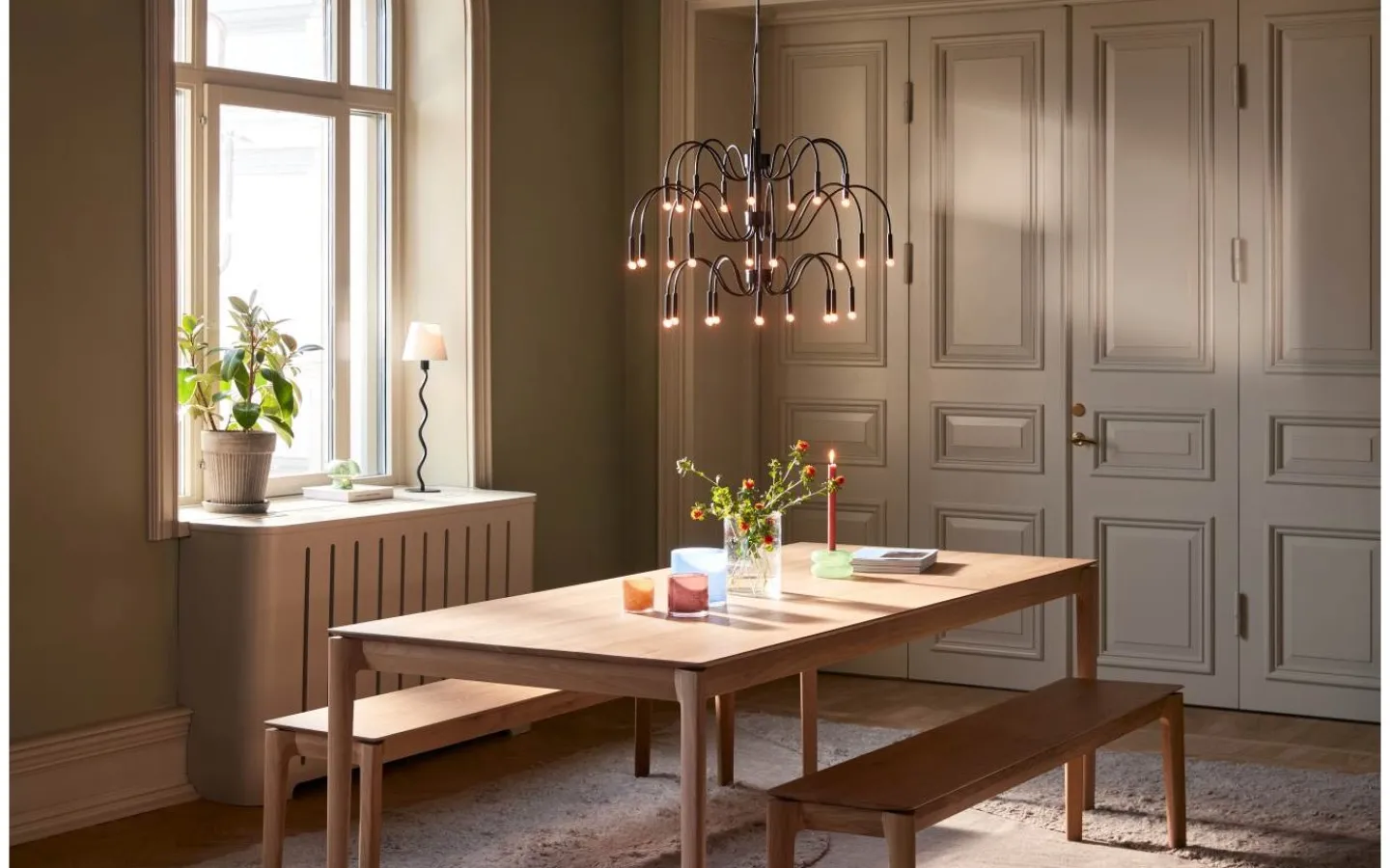 Globen Lighting Ben Taklampa 70cm Svart* Kök & Matplats|Stora Taklampor Ø70-150 Cm