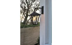 Vägglyktor<Konstsmide Benu Vägglykta Ned Svart IP23