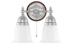 Bergman - Förnicklad / Brytare / Brunt fäste