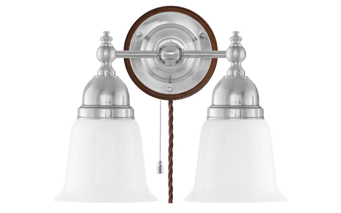 Bergman - Förnicklad / Brytare / Brunt fäste