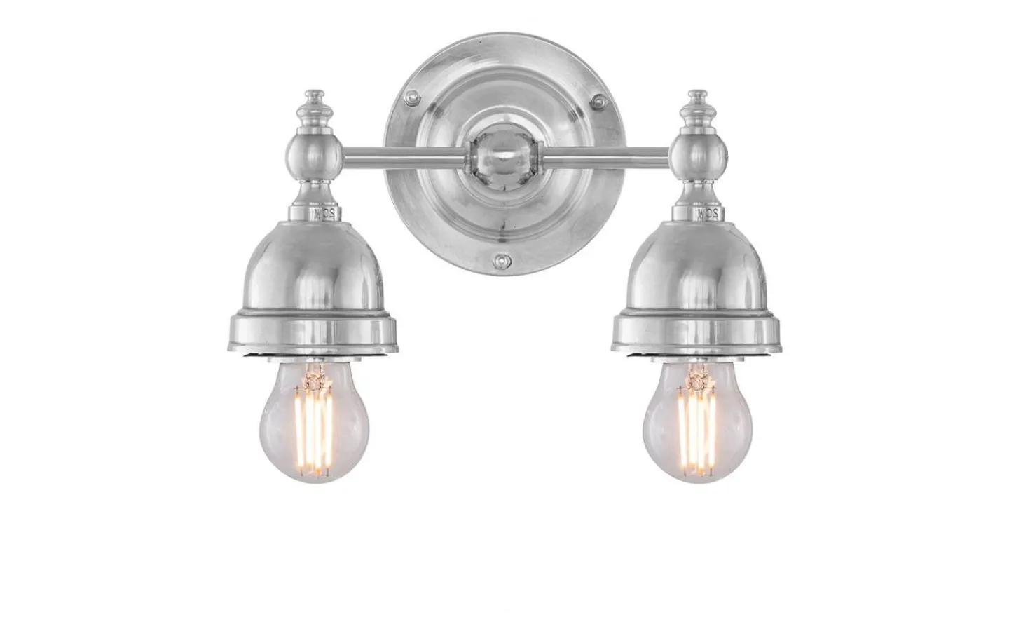 Karlskrona Lampfabrik Bergman - Förnicklad Badrum IP21* Badrumslampor Vägg