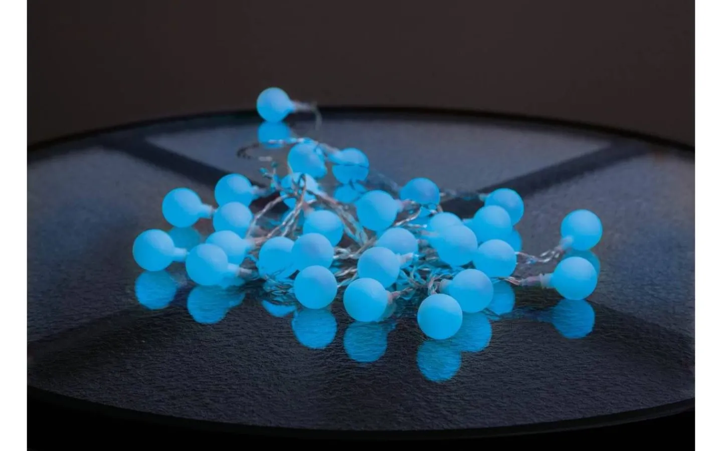 Star Trading Berry Ljusslinga 7,35m 50st Blå lampor IP44* Partyslingor Inomhus 230V|Inomhusdekorationer 230V