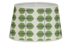Hallbergs Berså Oval Lampskärm 20cm Grön Stig Lindberg* Ovala Lampskärmar