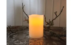 Big Batteridrivet Blockljus 15cm Elfenben