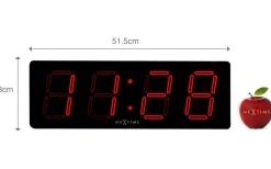 NeXtime Big D LED-klocka 51,5cm Svart* Bordsklockor