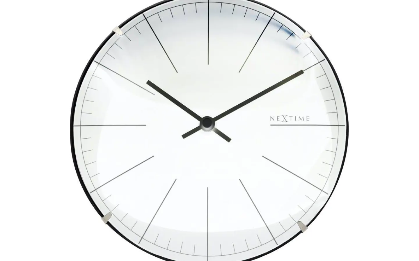 NeXtime Big Stripe Mini Dome Väggklocka Ø20cm Vit* Väggklockor