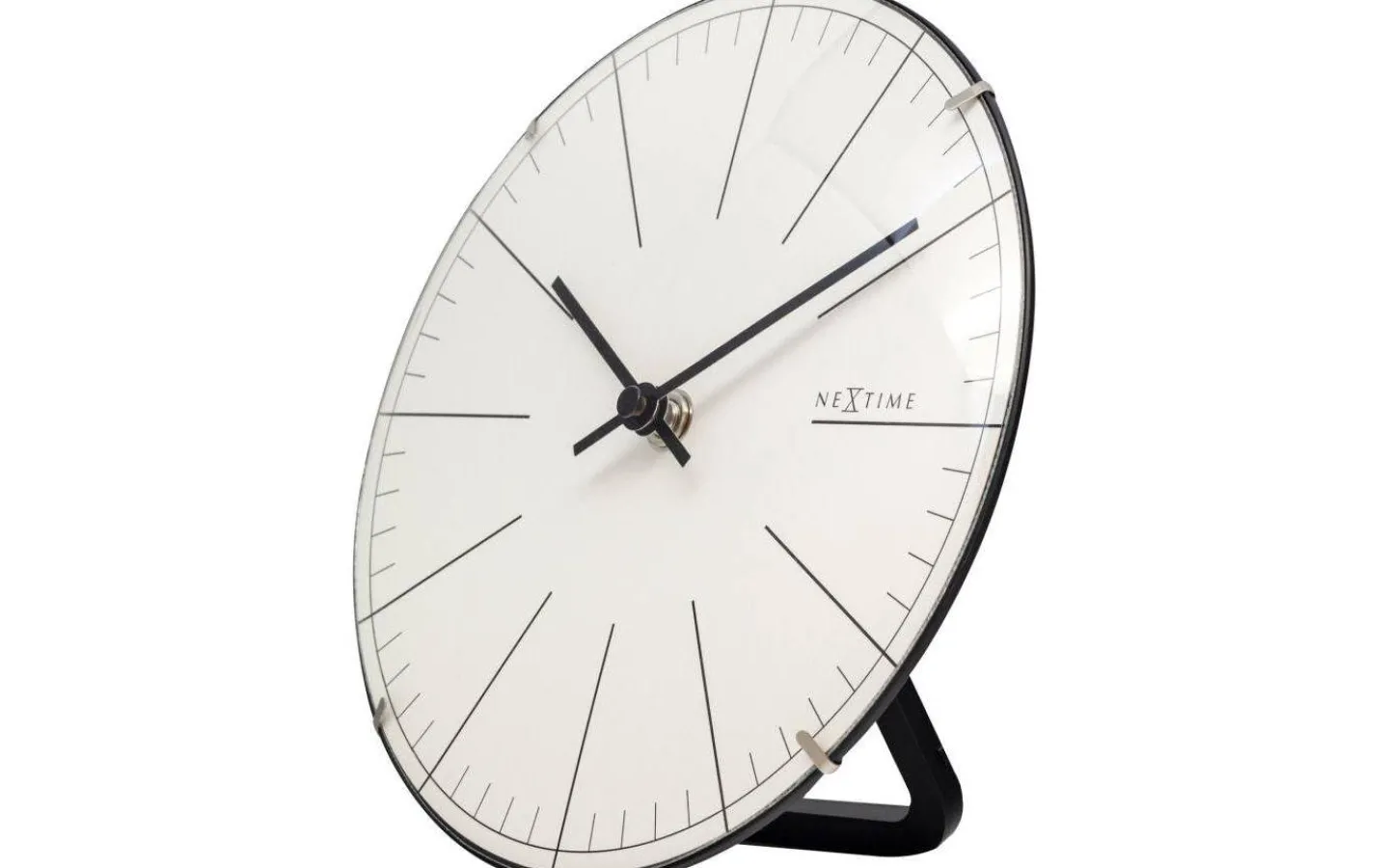 NeXtime Big Stripe Mini Dome Väggklocka Ø20cm Vit* Väggklockor