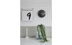 Väggklockor<NeXtime Big Stripe Mini Dome Väggklocka Ø20cm Svart