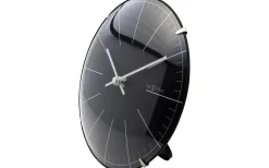 Väggklockor<NeXtime Big Stripe Mini Dome Väggklocka Ø20cm Svart