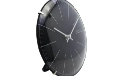 Väggklockor<NeXtime Big Stripe Mini Dome Väggklocka Ø20cm Svart