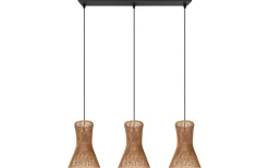 Avlånga Taklampor<Reality Bijou Taklampa 3-delat E27 brunt/pappersgarn