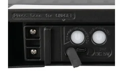 Bilbao hybrid solcellsdriven Vägglampa LED svart uppladdningsbar rörelse- och skymningssensor 4000K IP44