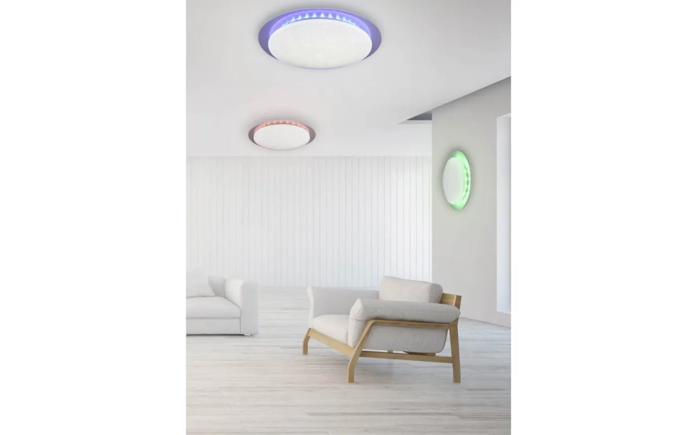 Bilbo Plafond LED 35cm vit RGBW
