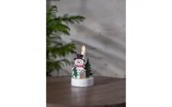 Batteri Julpynt Inomhus<Star Trading Billy Adventsljusstake 14cm Snögubbe