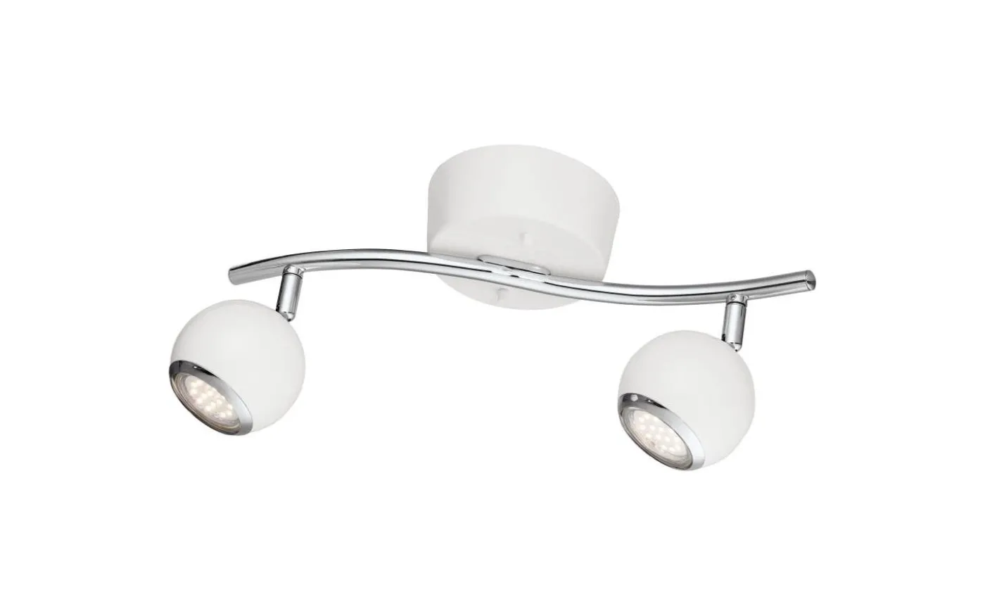 Bimeda Takspotlight 37cm GU10 LED 3000K 2x2,8W Vit