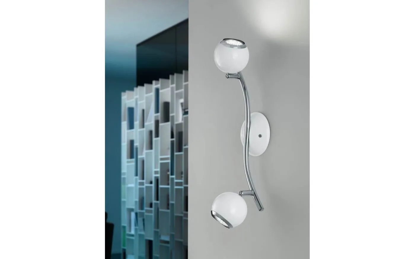 Bimeda Takspotlight 37cm GU10 LED 3000K 2x2,8W Vit