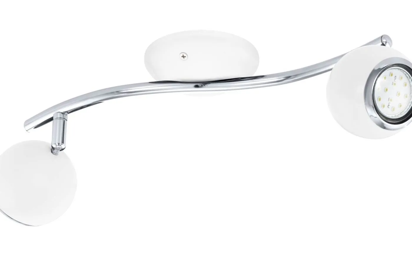 Bimeda Takspotlight 37cm GU10 LED 3000K 2x2,8W Vit