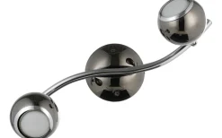 Eglo Bimeda Takspotlight 37cm GU10 LED 3000K 2x2,8W Nickel* Avlånga Takspotlights|Takspot Med 2 Lampor