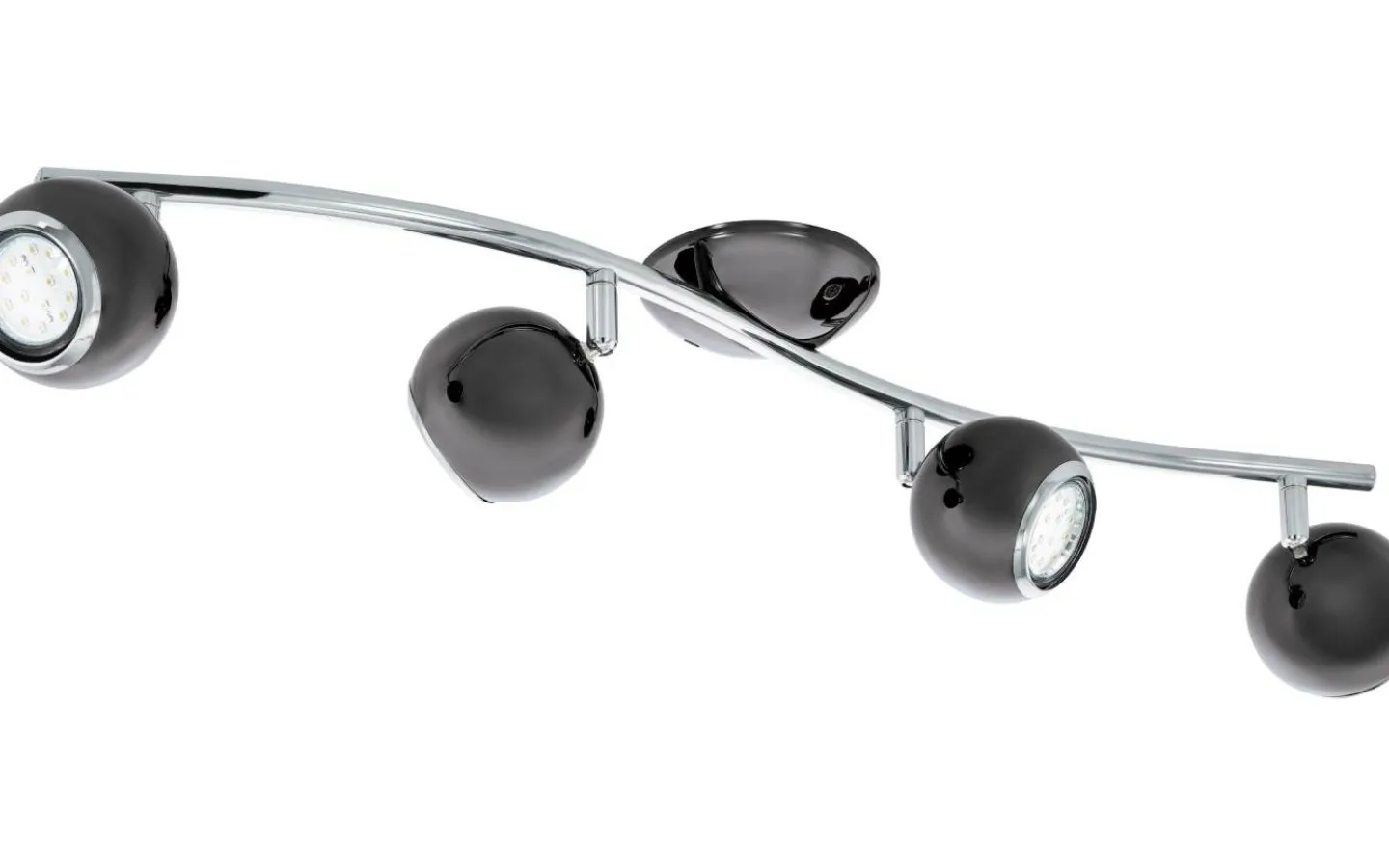 Avlånga Takspotlights|Takspot Med Minst 4 Lampor<Eglo Bimeda Takspotlight 64cm GU10 LED 3000K 4x2,8W Nickel