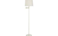 Birka Golvlampa 155cm Vit/Mässing