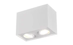 Trio Lighting Biscuit Takspotlight 2-delad GU10 mattvit* Takspot Med 2 Lampor