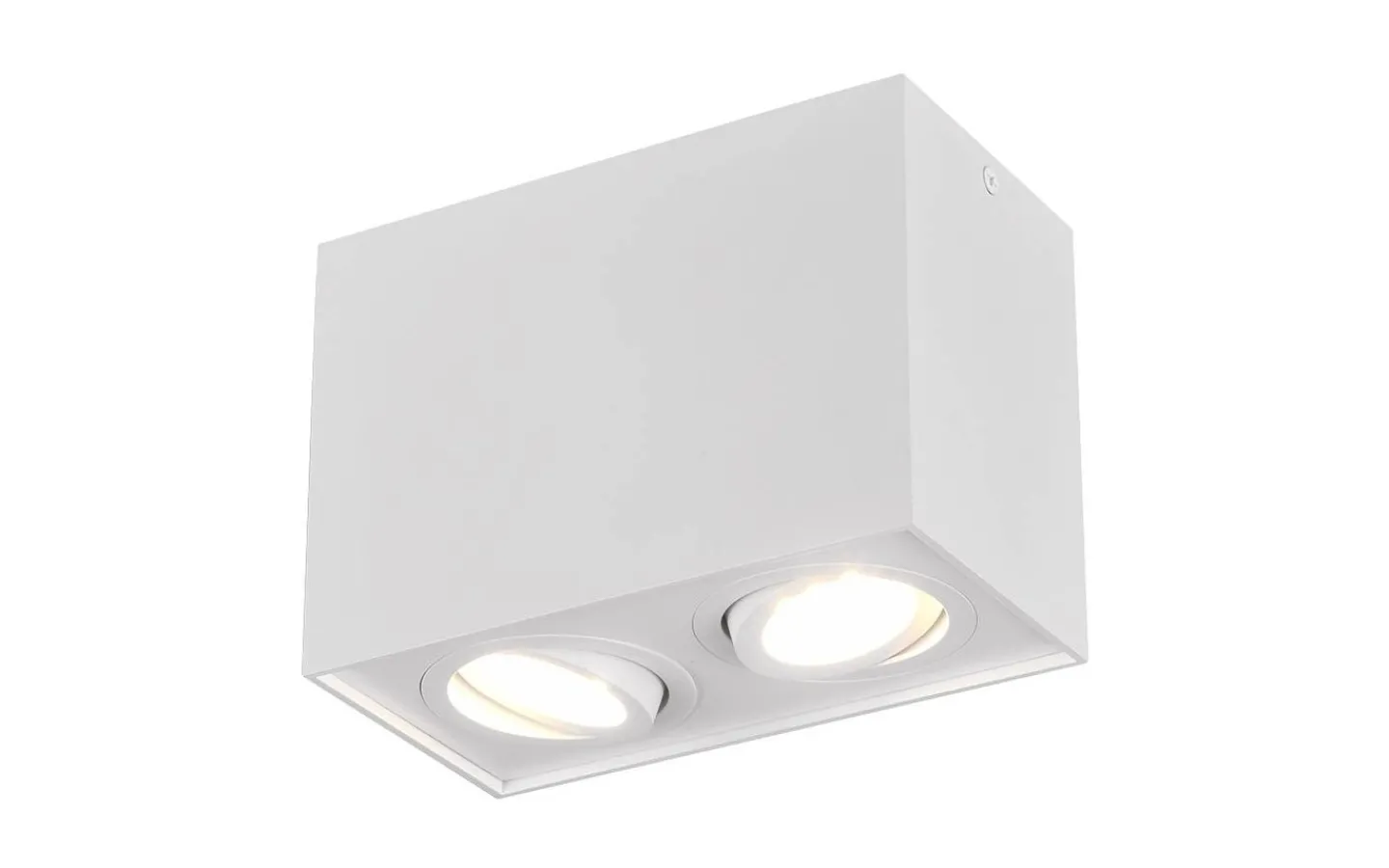 Trio Lighting Biscuit Takspotlight 2-delad GU10 mattvit* Takspot Med 2 Lampor