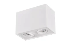 Trio Lighting Biscuit Takspotlight 2-delad GU10 mattvit* Takspot Med 2 Lampor