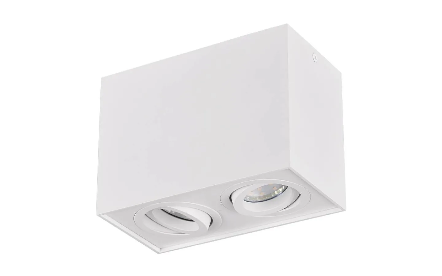 Trio Lighting Biscuit Takspotlight 2-delad GU10 mattvit* Takspot Med 2 Lampor