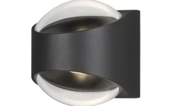 Konstsmide Bitonto Vägglampa LED 3000K 2x5,5W Mörkgrå IP54* Upp & Nedljus Lampor