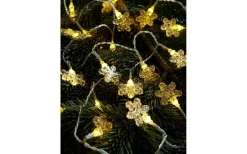 Batteri Julpynt Inomhus<Markslojd Bjällra Batteridriven Ljusslinga Snöflinga 1,9m 20 lampor