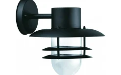 Vägglyktor<Malmbergs Björk Vägglampa Ned Svart IP44