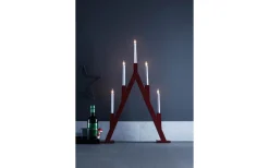 Visa Alla Adventsljusstakar|Adventsljusstakar 61-120 Cm<Markslojd Bjurfors Adventsljusstake 77cm 5L Röd