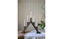 Bjurfors Adventsljusstake 48cm Mörkt Trä