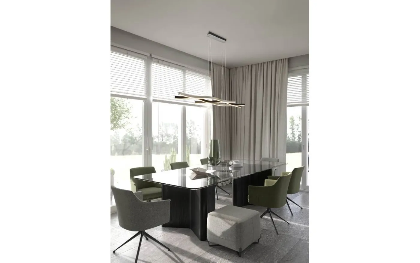 Blaze Takpendel LED i borstad aluminium