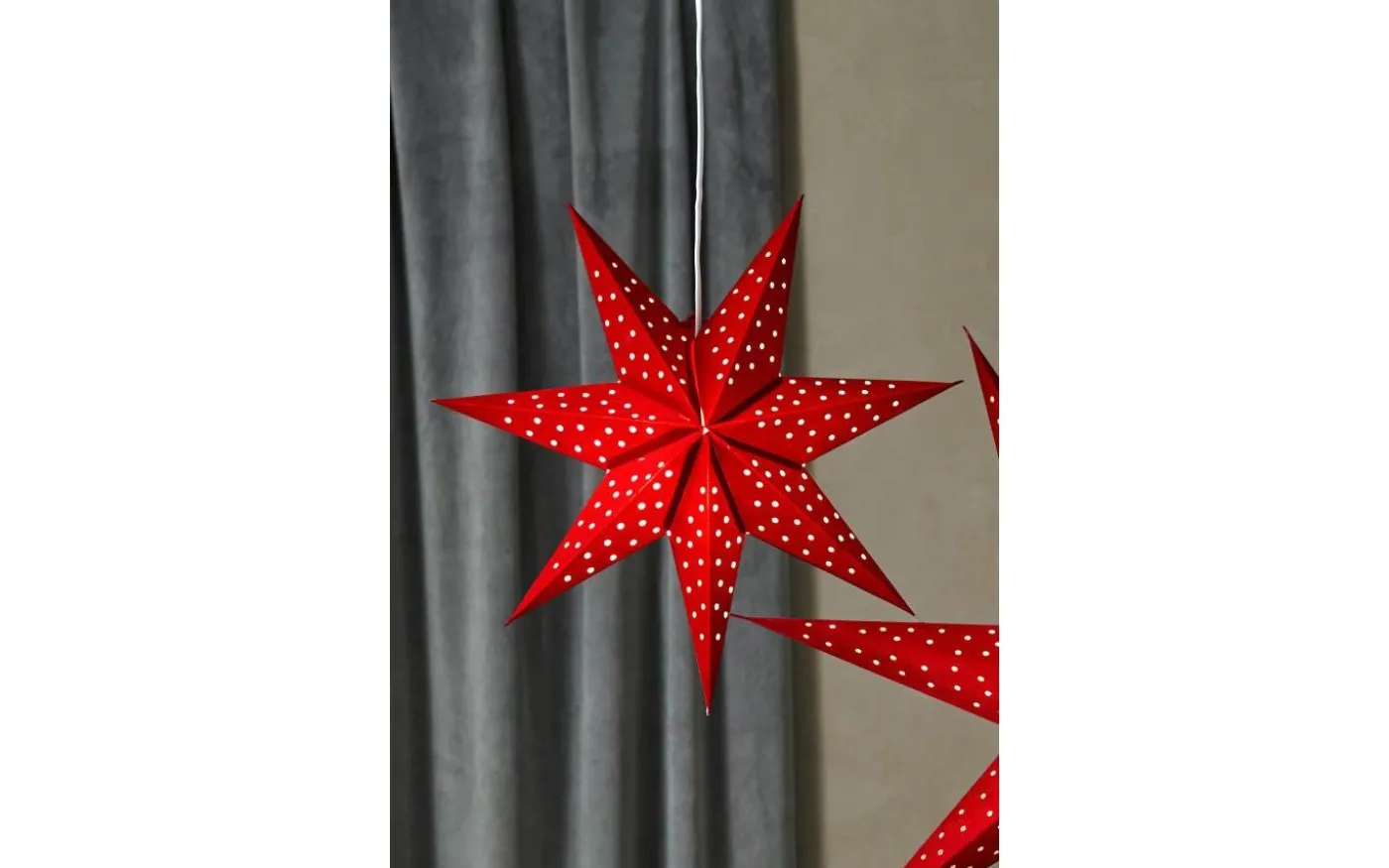 Blink Hängande Stjärna 45cm Röd