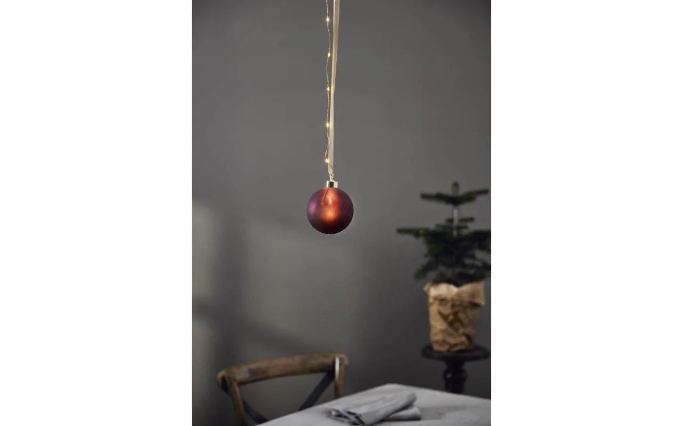 Bliss Batteridriven Glaskula 10cm Röd