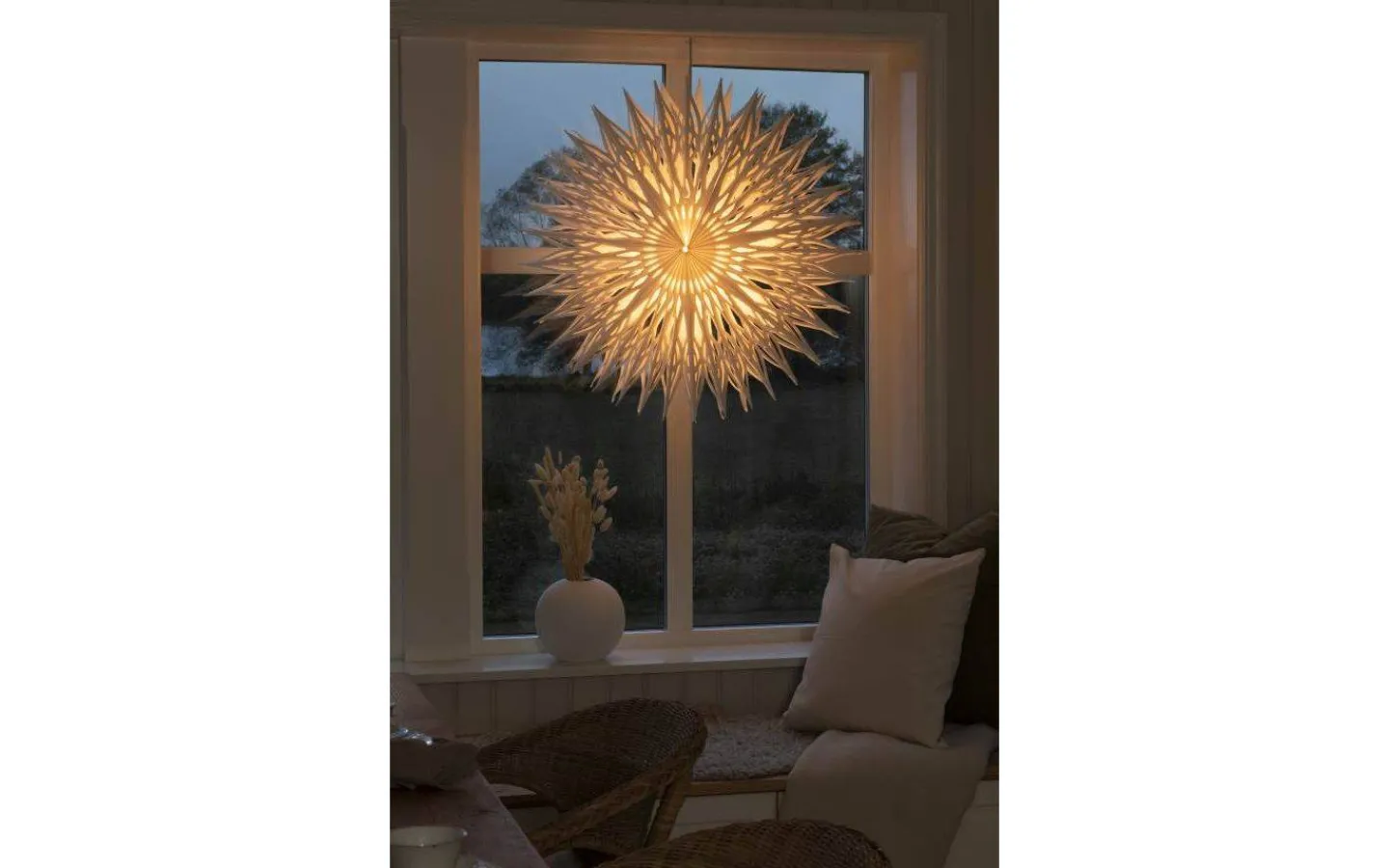 Konstsmide Blom Julstjärna 78cm Vit* Exklusiva Pappersstjärnor|Visa Alla Julstjärnor