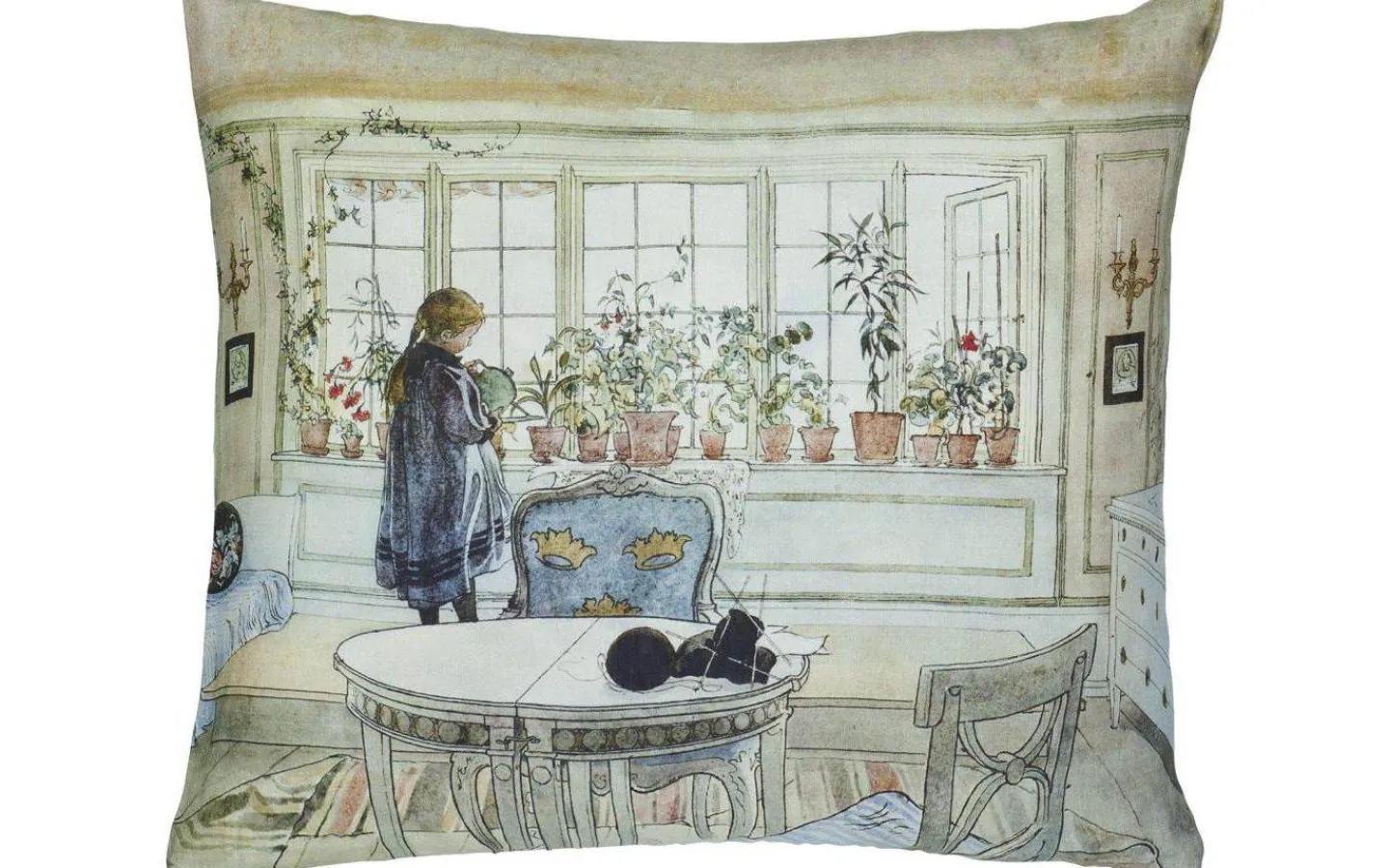 Kuddfodral<Svanefors Blomster Kuddfodral Lin 50x60cm