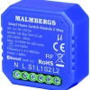Fjärrströmbrytare<Malmbergs Bluetooth Smart Modul ON/OFF, 2-kanal/ Kron, inklusive RF-stöd, 2x1150W / 2x150W LED